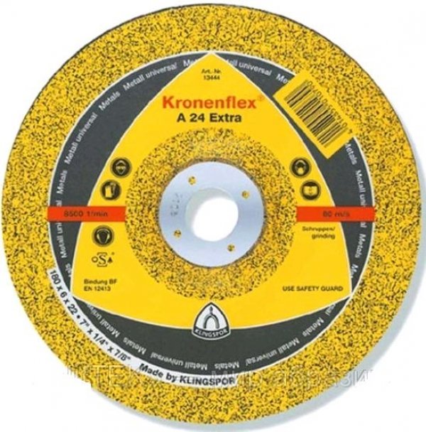 Круг отрезной по металлу Klingspor (Kronenflex) А24 EXTRA 125*2,5*22